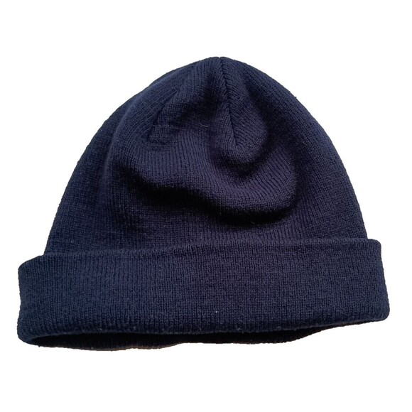 Authentic '47 Seattle Seahawks Basic Knit Dark Navy Raised Cuffed Beanie Hat - Picture 4 of 7